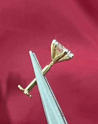 Piercing moissanite tondo oro - piercing,