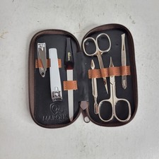 Marqus Set Manicure Made in Solingen Germany Set 7 Pezzi Unghie Dita e Punta Marrone