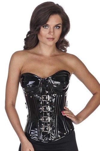 Corsetto corsetto laccato nero
