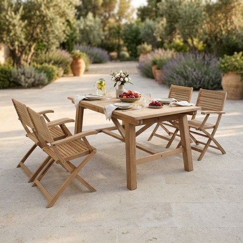 Set tavolo teak 160 240 - tavolo,
