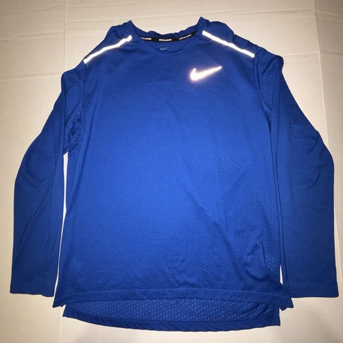 Maglia blu nike running uomo - blu,