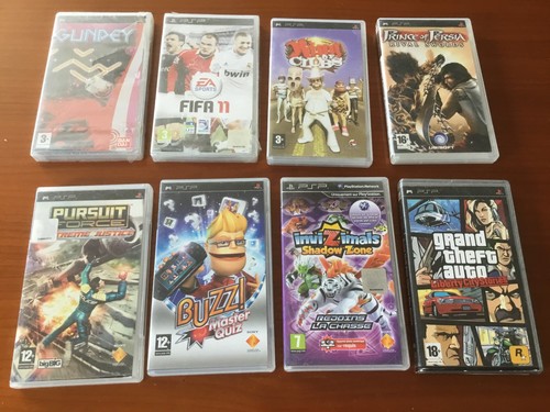 Lot jeux psp neufs blister - 8,