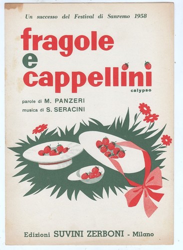 Spartito fragole cappellini - spartito,
