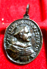 Medaglietta Ottocentesca Bronzo San Filippo 30 x 18 mm