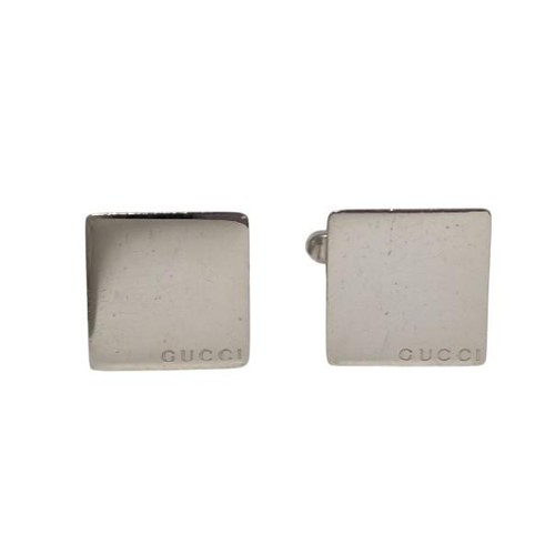 Gemelli gucci argento logo - gucci,