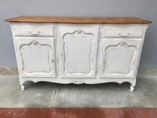 Credenza Provenzale Laccata Bianco Panna - Restaurata