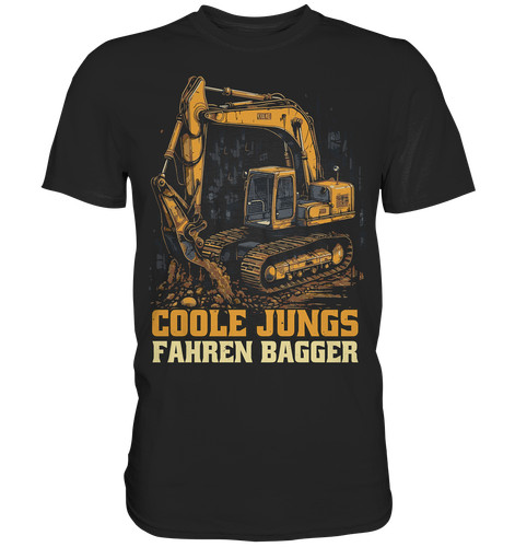 Coole jungs fahren - jungs, bagger