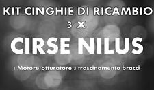 ★ KIT CINGHIE DI RICAMBIO 3 x CINEPROIETTORE 8 mm CIRSE NILUS ★