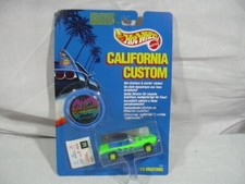 HOT WHEELS MATTEL 90 s 1990 CALIFORNIA CUSTOM '65 MUSTANG CABRIO GREEN VERDE MOC