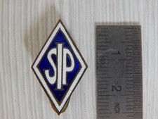 BADGE SPILLA D'EPOCA VINTAGE ORIGINALE SIP TELEFONI SMALTATA