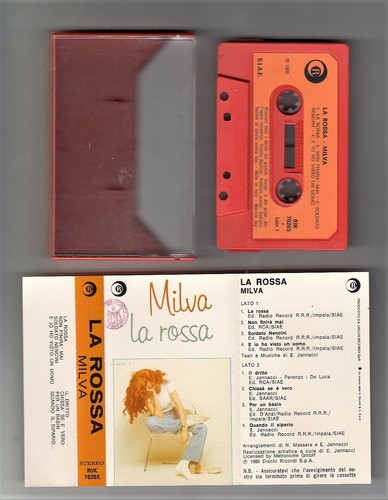 Milva rossa dischi - mc,