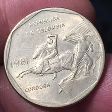 COLOMBIA MONETA 10 PESOS 1981