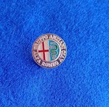 Distintivo Alfa Romeo Argento Auto Spilla Alfa Romeo Stemma Auto Silver Badge 
