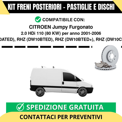Kit freni posteriori citroen - freni,