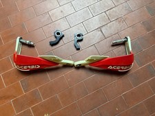 COPPIA PARAMANI CROSS MOTARD ENDURO UNIVERSALI ACERBIS RALLY PRO ROSSO BIANCO