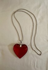 Collana ciondolo cuore rosso