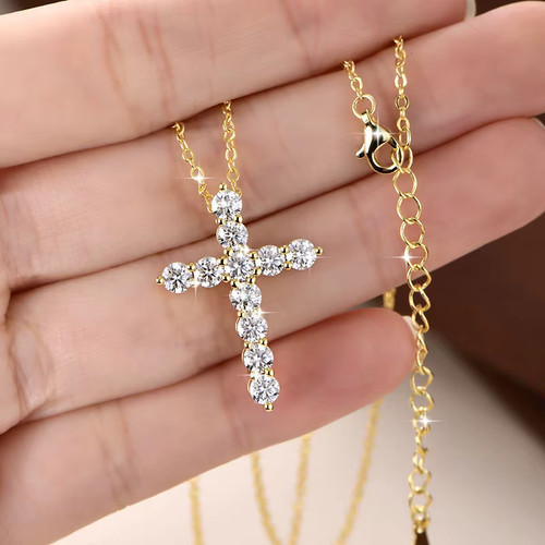 Collana croce pendente - collana,