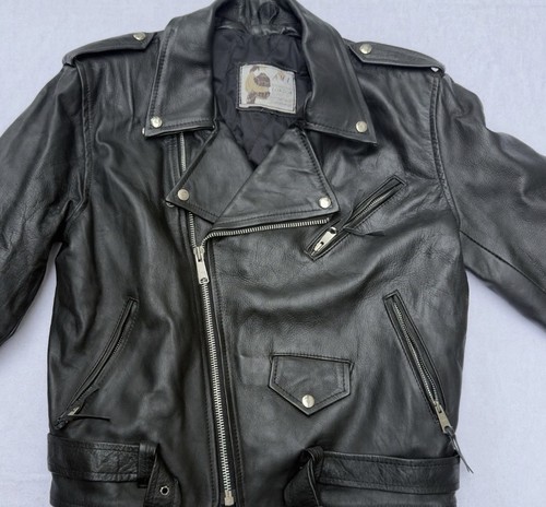 Giacca moto biker vintage - , anni