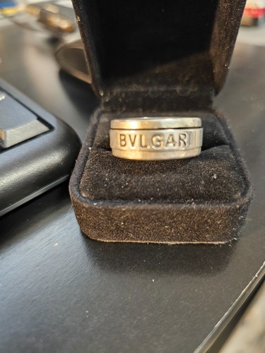 Anello uomo logo bvlgari - uomo,