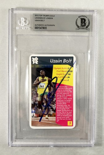 Usain bolt signed trading card - signed,