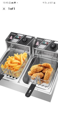 Friggitrice elettrica doppio - friggitrice,