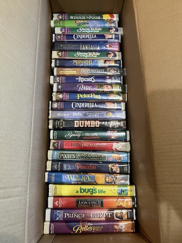 Disney vhs movies untested - disney,