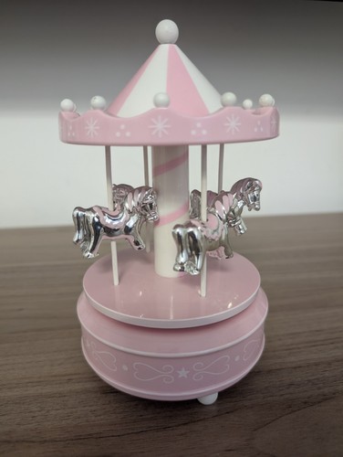 Carillon giostra rosa - giostra, cavalli