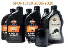 KIT TAGLIANDO ORIGINALE HARLEY DAVIDSON SPORTSTER 2006-2020 FILTRO CROMATO/NERO
