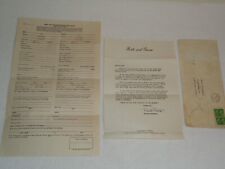 Sposi 1949 ABC Radio Programma Lettera e Sposo Originale Sposa Applicazione Sposa Rara