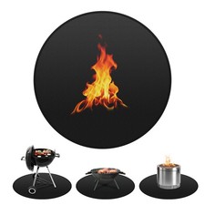 Tappetino Rotondo Fuoco, 102cm