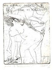 BRUNO SAETTI "Da una novella del Decamerone", acquaforte originale firmata