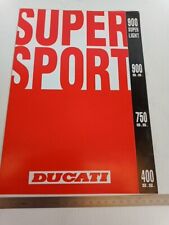 brochure depliant originale Ducati Super Sport 900 750 400 ss Super Light