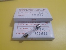 10pcs 5AL 250V F Weber Fusibili di Vetro Rapido F 6X32mm Quick Acting Fuses