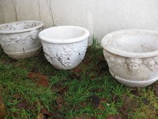 3 fioriere VINTAGE antico vaso