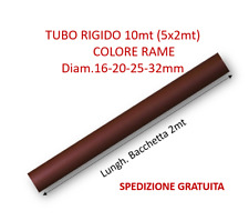 TUBO RIGIDO PER IMPIANTI A VISTA COLORE RAME 10MT (5x2MT)