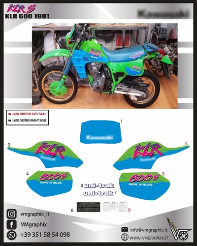 Klr 600 1991 adesivi - klr,