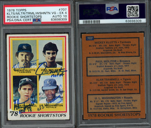Autografo alan trammell - alan, paul