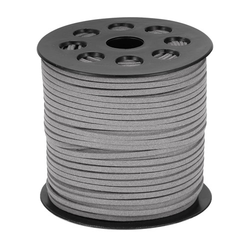 Faux leather flat rope 6mm - faux, 2.6mm