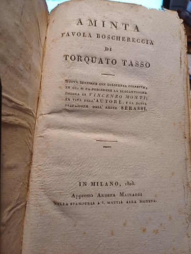 Libro aminta favola - aminta,