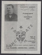 ER8911 Erinnofilia: Gius. Airoldi - Precursole delle Parole Crociate Lecco 1959