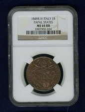 ITALY PAPAL STATES 1849-R YR