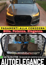 ⭐GRIGLIA ANTERIORE AUDI A6 4G C7 15-18 LIFT AVANT BERLINA CALANDRA RS6 NERA⭐