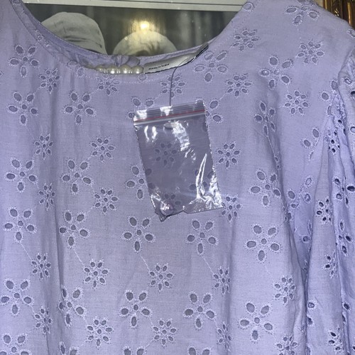 Maxi abito lilla - , broderie