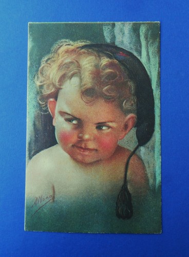 Cartolina bambino fascismo fez - bambino,