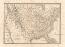 1842 Lapie Mappa degli Stati