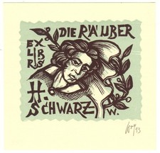 REMO WOLF: Exlibris für H