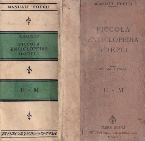 Piccola enciclopedia hoepli - enciclopedia,