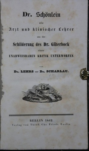 Stretschrift schönlein come - schönlein,