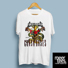 Metallica Guns n Roses Rock US Tour 1992 T-Shirt heavy trash metal hard rock 90s