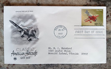 GEE BEE AIRPLANE CLASSIC AMERICAN AIRCRAFT 1997 PZ CACHET FDC